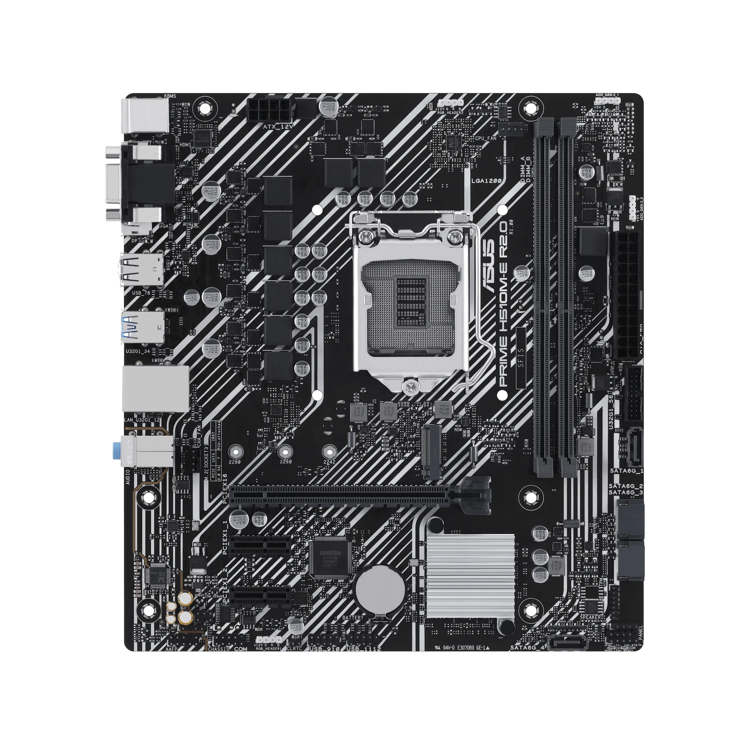 Asus Prime H510M E R2.0 DDR4 Motherboard For Intel 10th | 11th Gen view 2